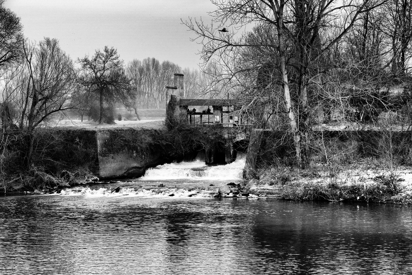 Il Serio Morto sfocia nel fiume Adda