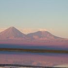 il sole cala sul "Salar di Atacama"