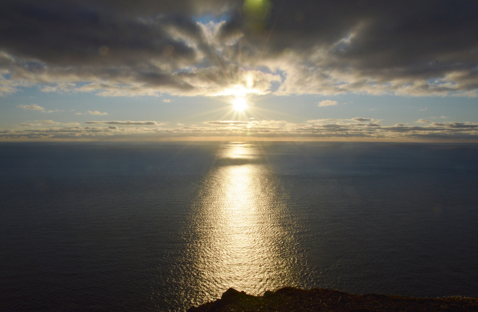 Il sole di mezzanotte a Capo Nord