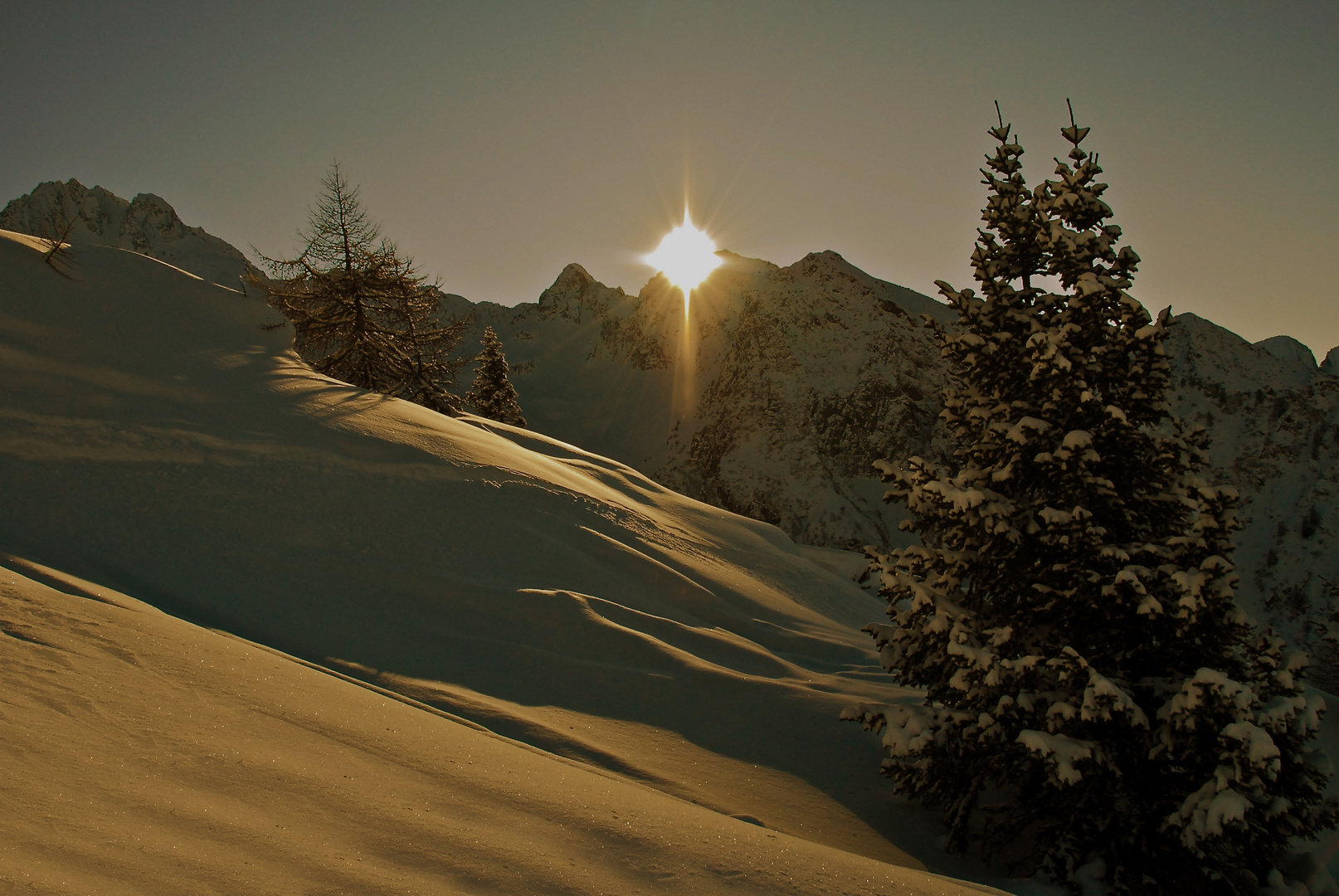 il sole sta calando.....