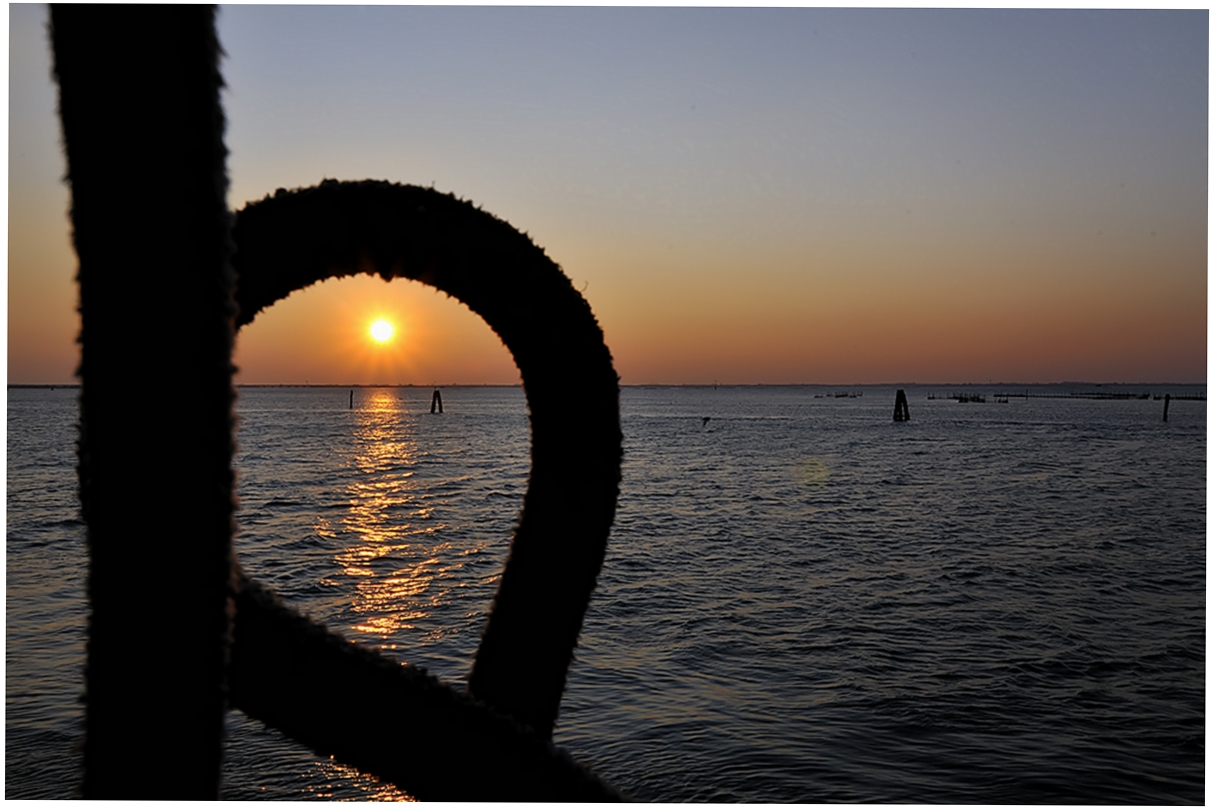 il sole stà calando