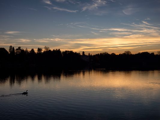 Il Ticino al tramonto