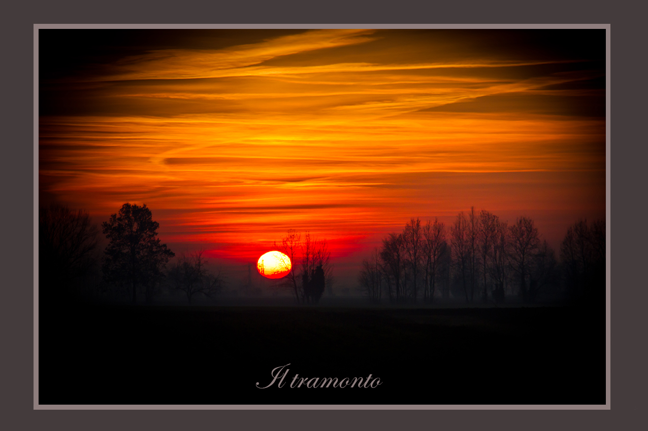 Il tramonto