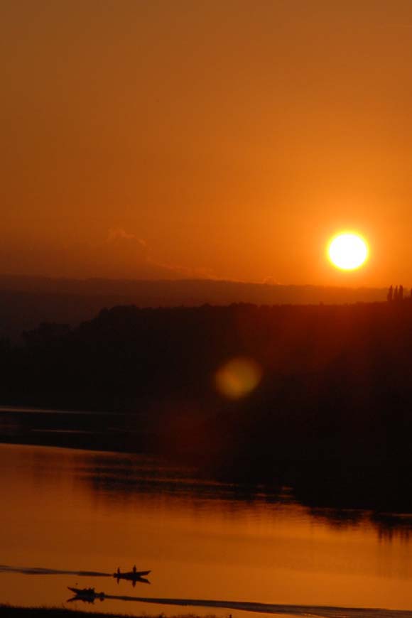 Il tramonto al Lago di Corbara