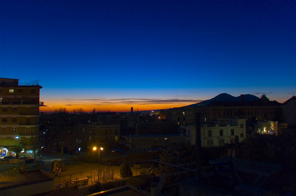 Il tramonto visto dal mio terrazzo