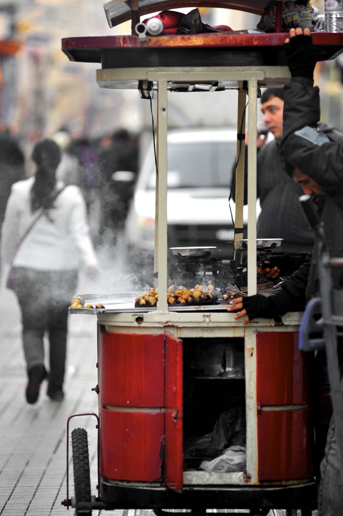 il venditore di castagne