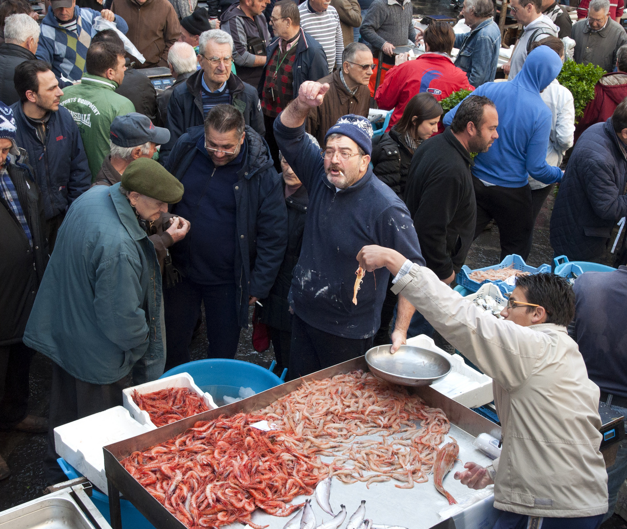 Il venditore di pesce