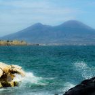 Il Vesuvio da Mergellina