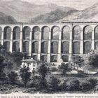 Il viadotto di Piteccio in una stampa francese della fine dell'800