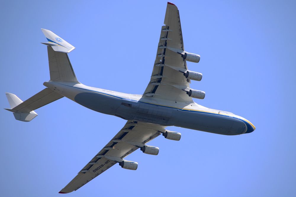 ILA 2018 - Flug der Antonow An-225 - Das größte Transportfugzeug und einzige Exemplar der Welt.