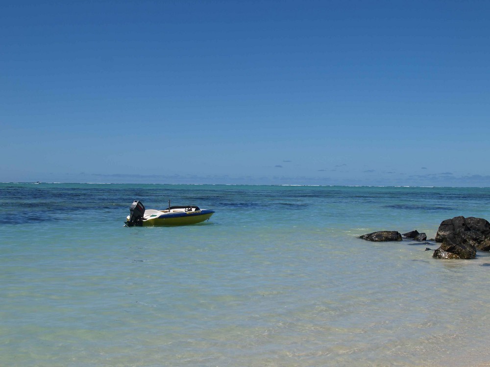 Ile aux Cerf, Blick über die Lagune