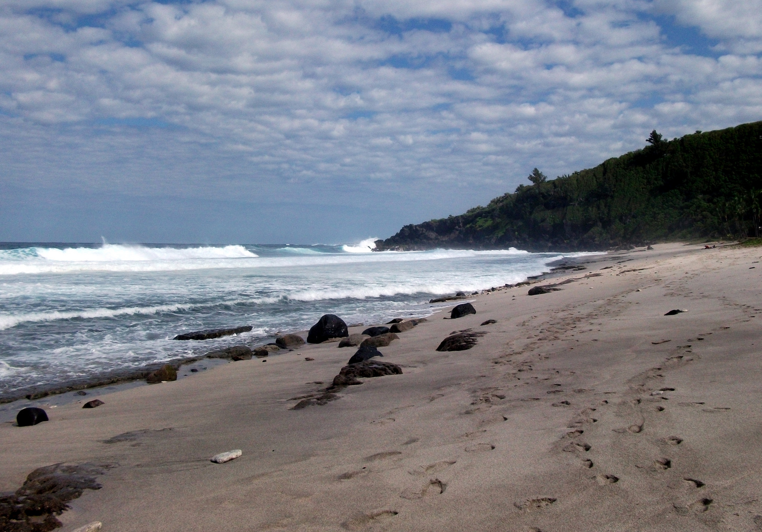 ile de la réunion . ..quand l'ocean Indien se fâche ...