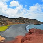Ile de Lanzarote - El Golfo - Lagune verte et particularité Géologique