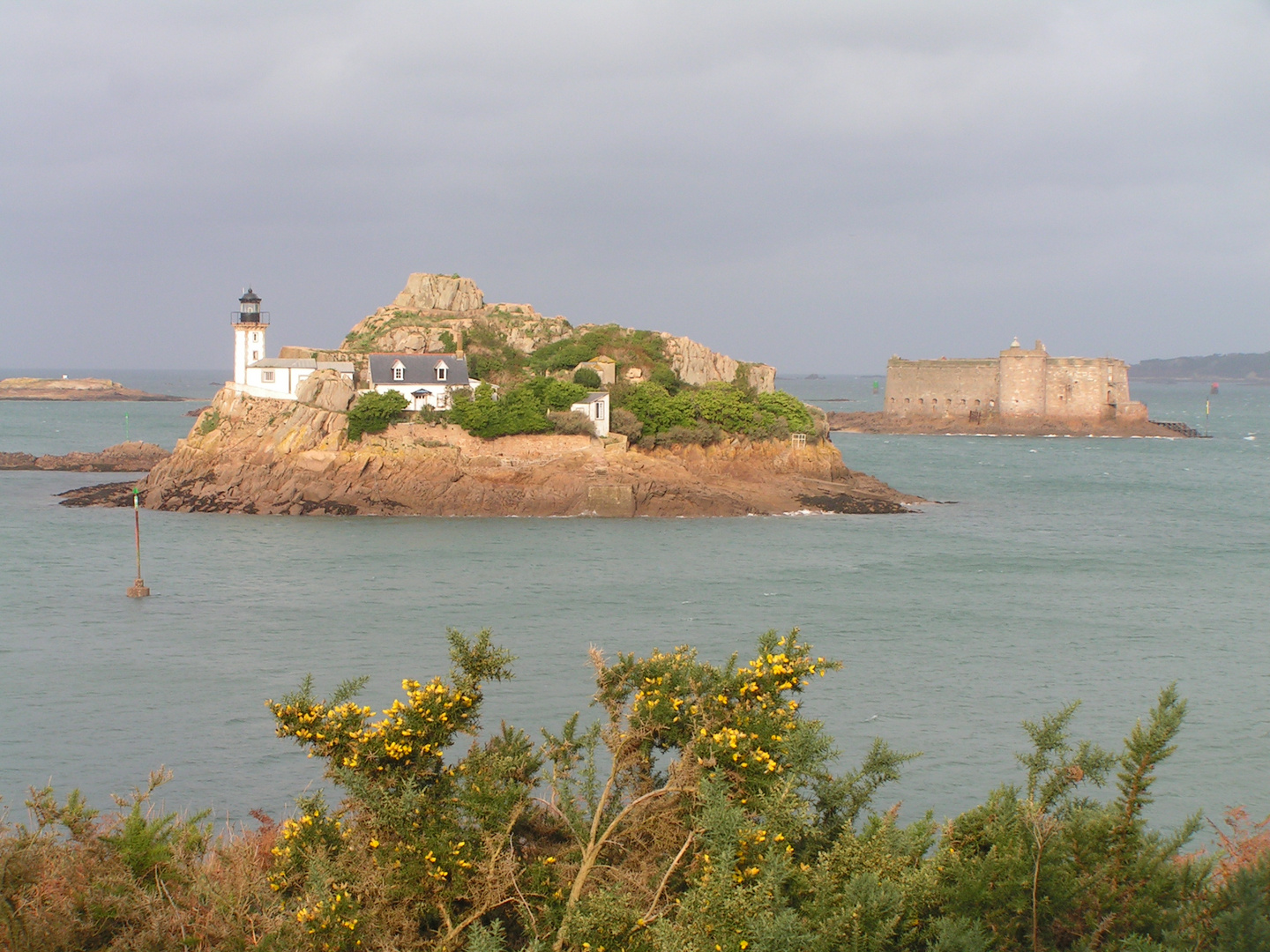 Ile de Louet et Château de Taureau, Baie de Morlaix