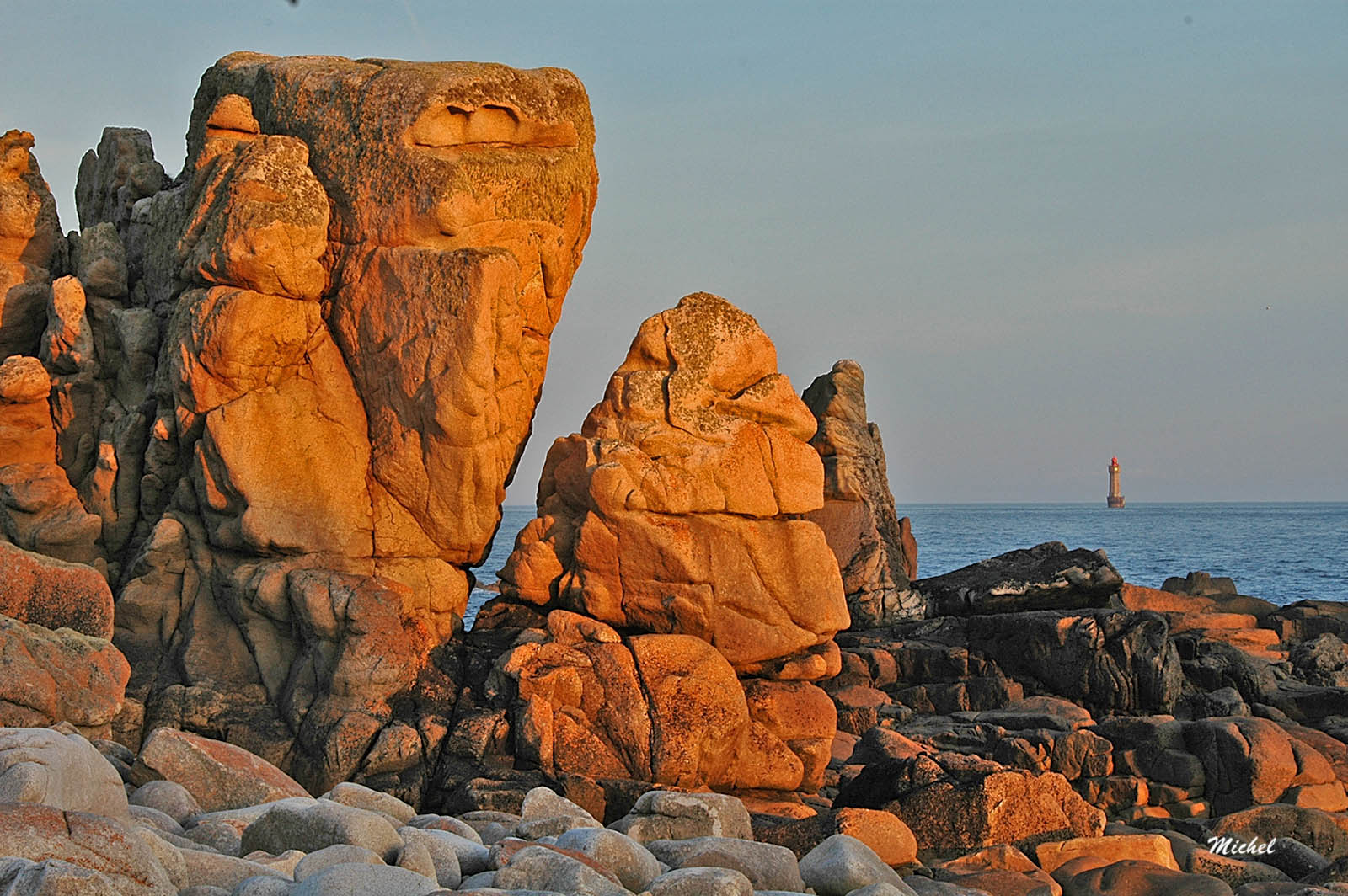 Ile d'ouessant, pointe de Pern au couchant.