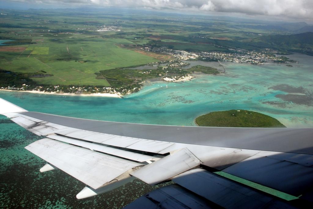 Ile maurice vue d'avion