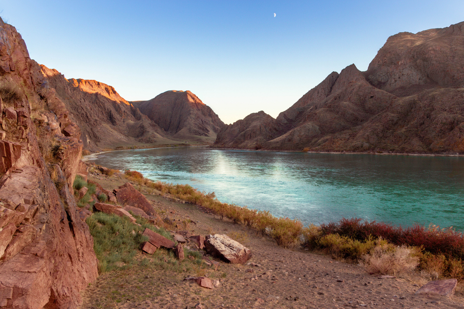 Ili river. Kazakhstan.