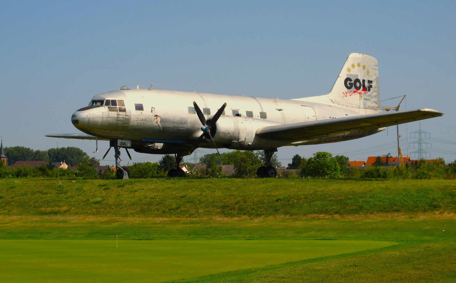 Iljuschin IL-14 im Golfpark Biblis !