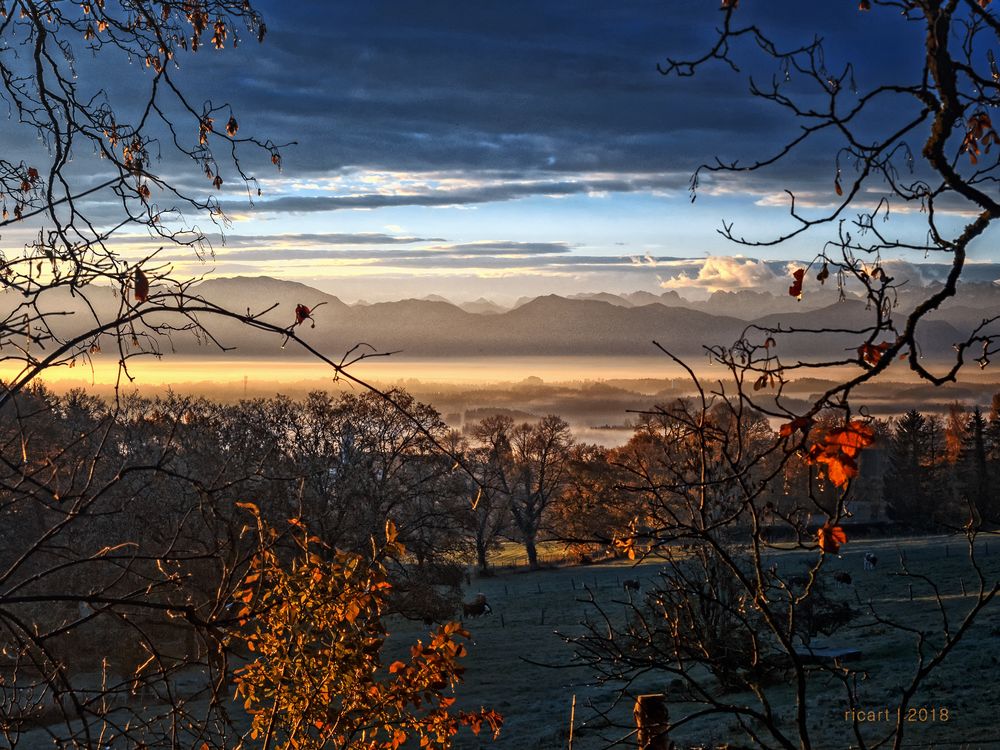 Ilkahöhenblick mit Herbstfarben