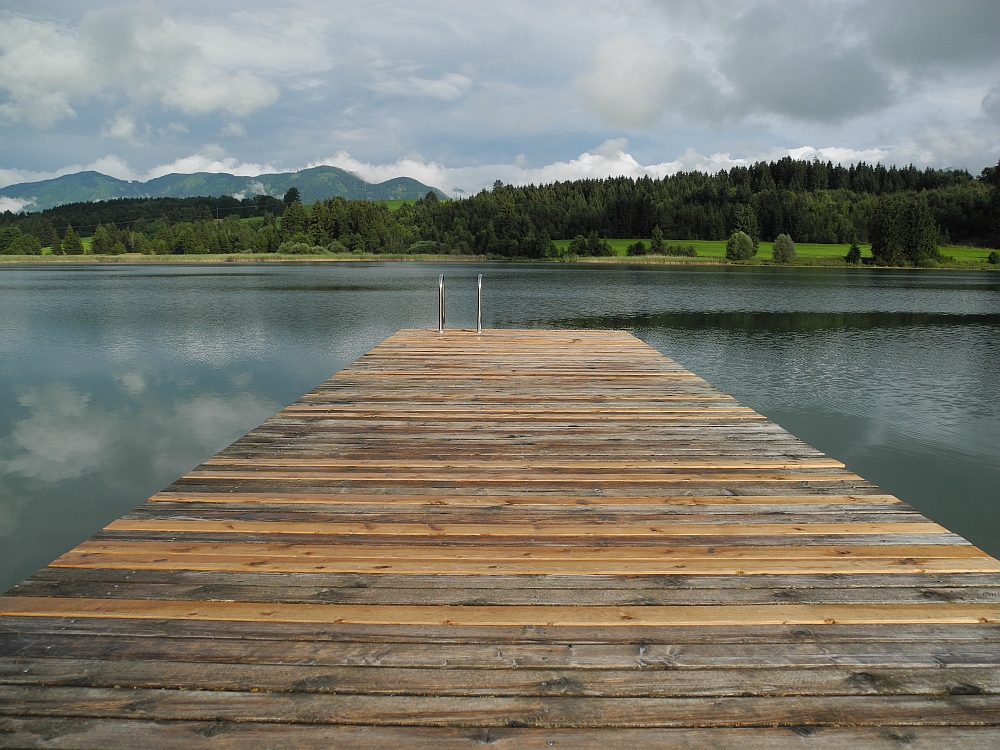 Illasbergsee bei Regen