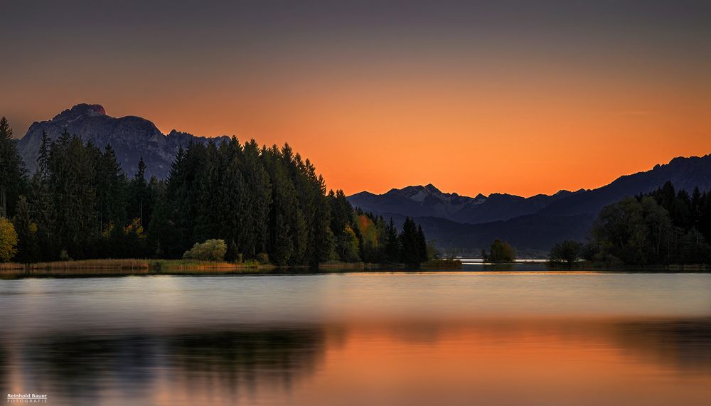 Illasbergsee im letzten Licht