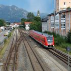 Illertalbahn bei der Einfahrt in  Bf Immenstadt 16.8.2020