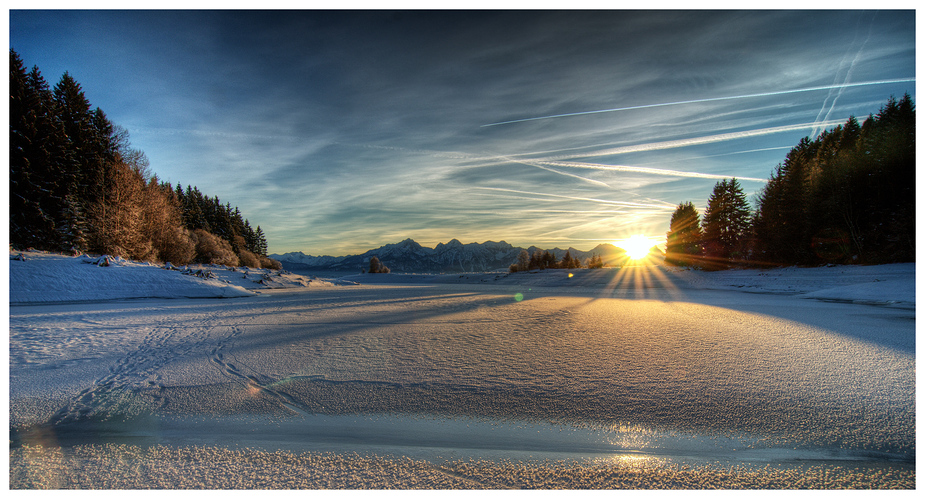 Illlasbergsee im Winterkleid