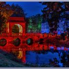 Illumina Schloss Dyck Hochzeitsbrücke