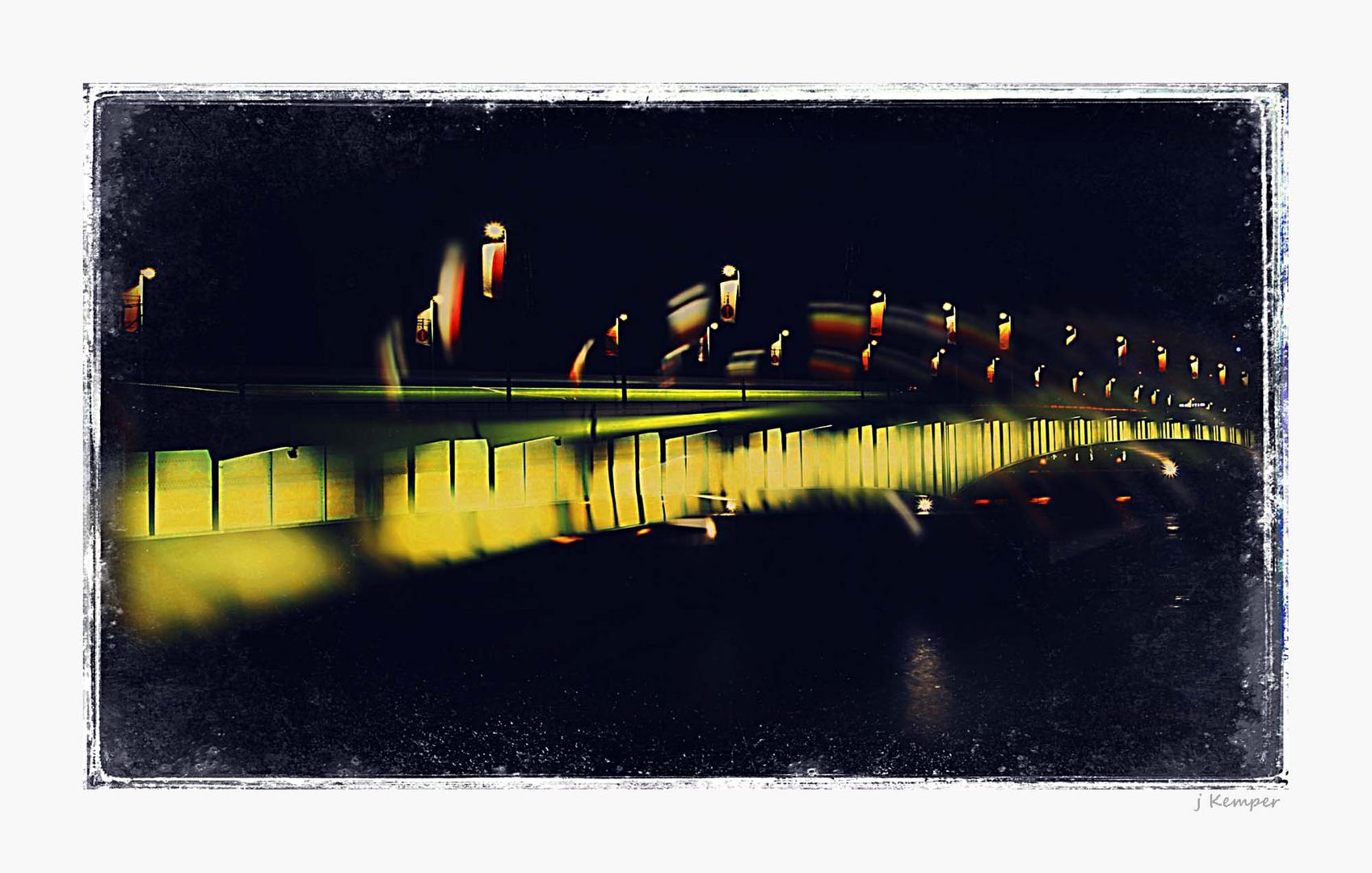 - illuminated bridge -