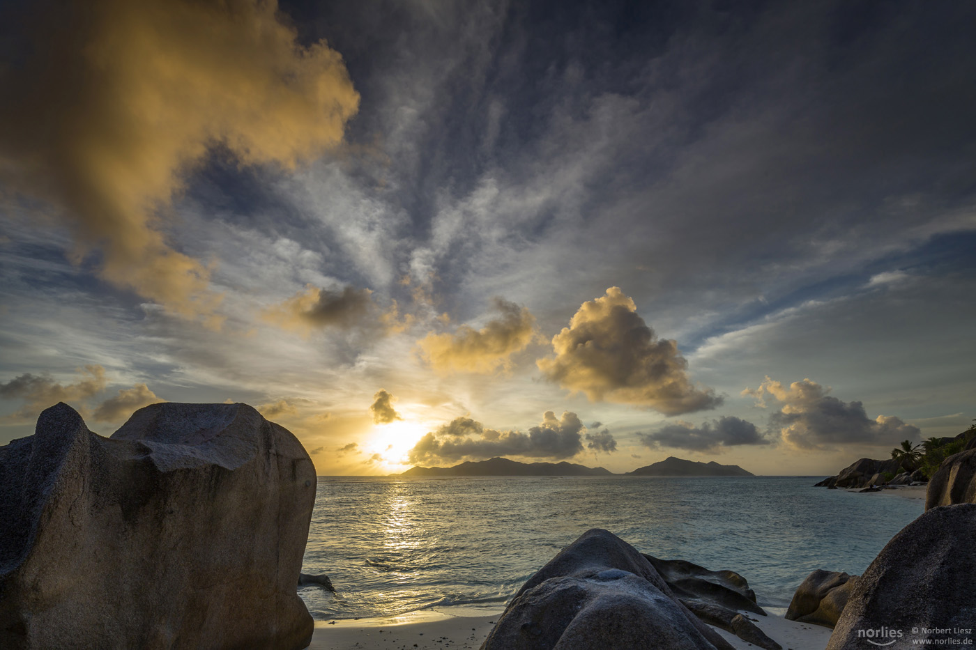 Illuminated clouds