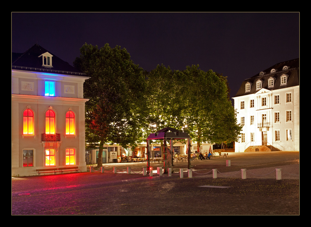 Illumination am Schlossplatz in Saarbrücken