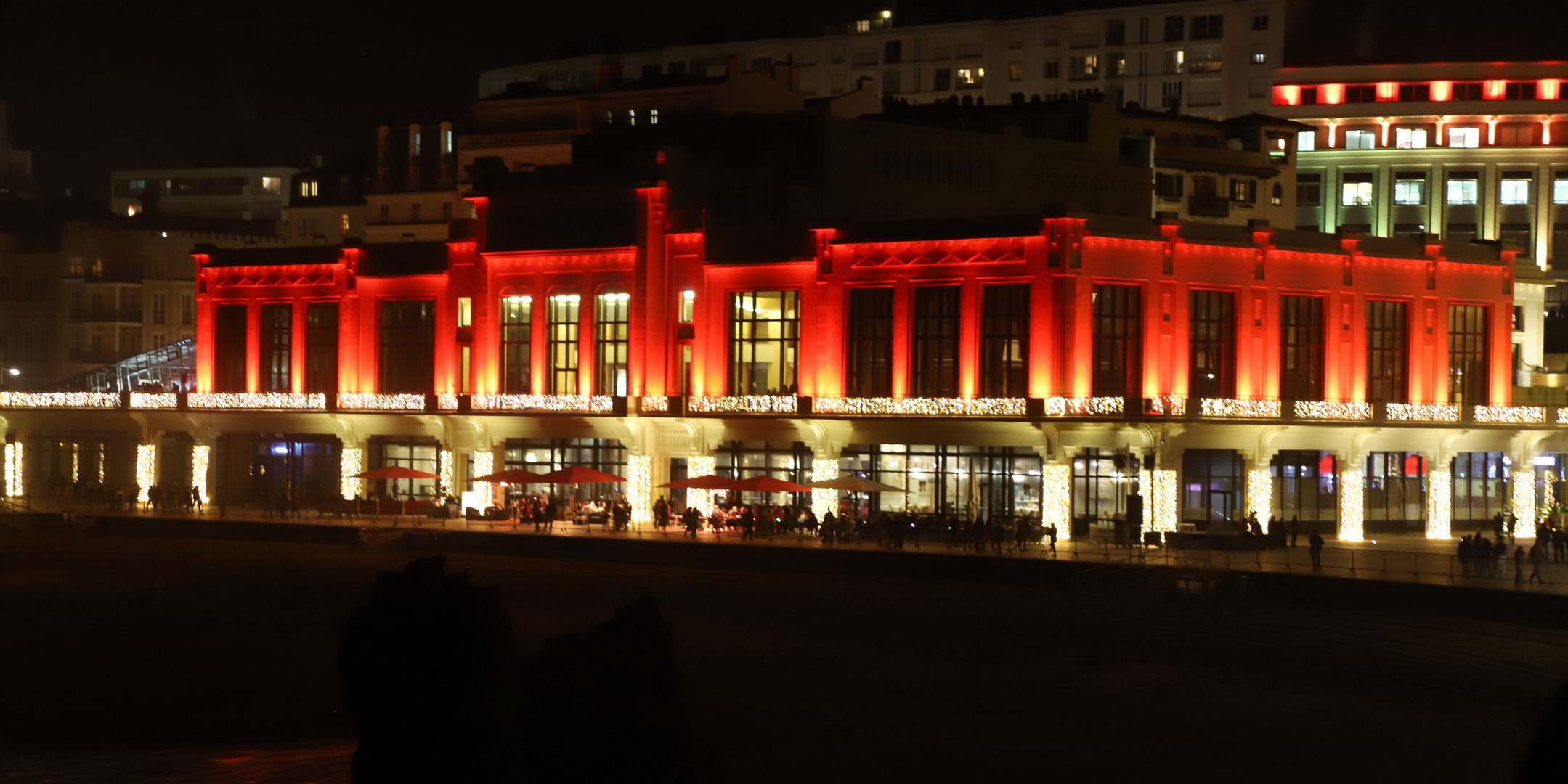 Illumination de Noël du Casino de Biarritz