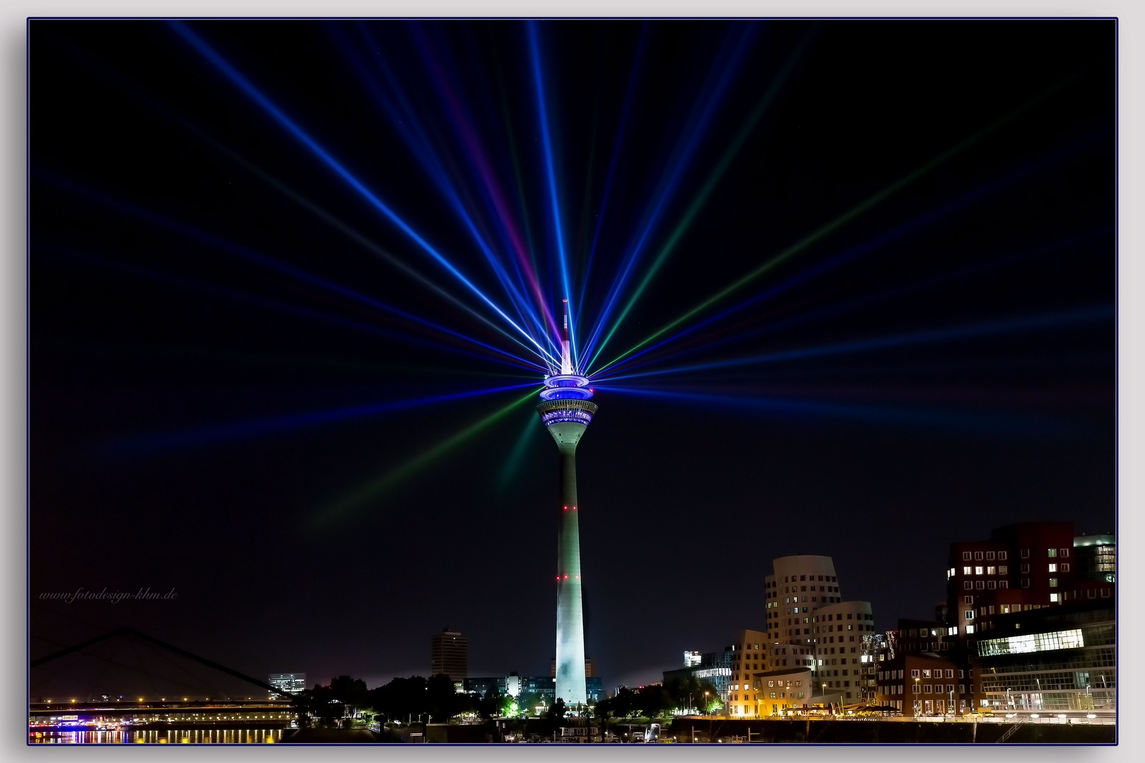 Illumination Fernsehturm Düsseldorf