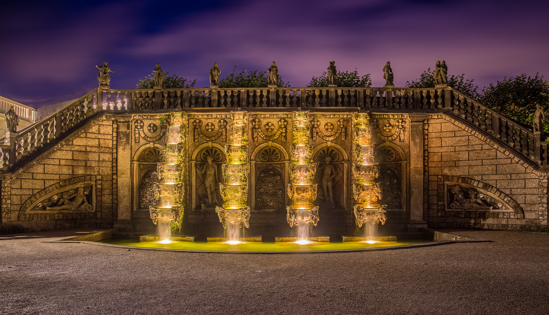 Illumination Großer Garten Foto & Bild park, nacht, europa Bilder auf