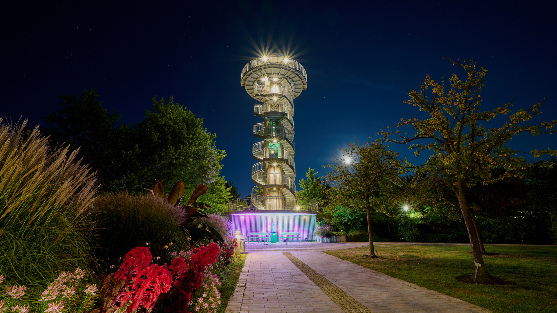 Illumination im Park der Gärten