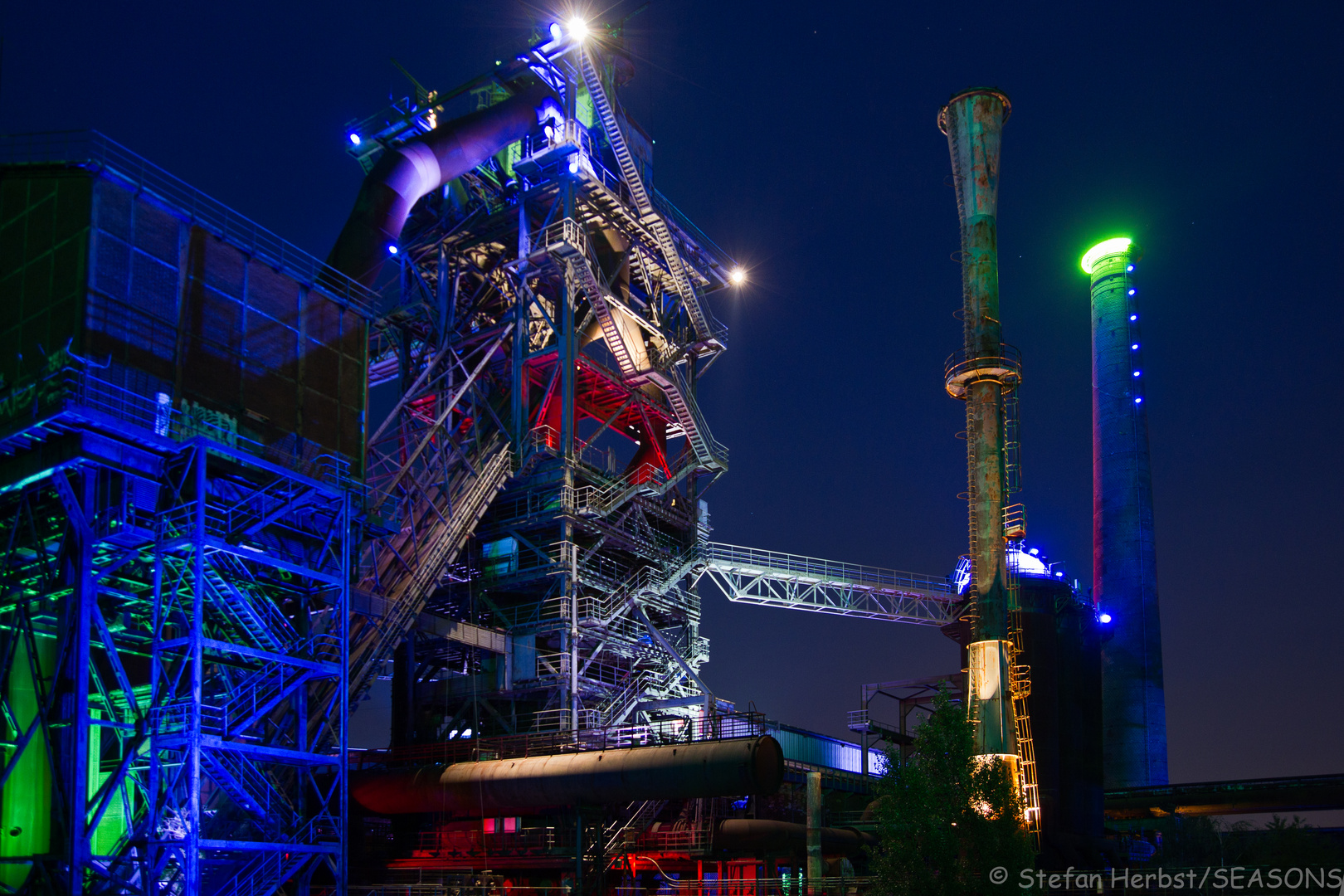 Illumination in Industrielandschaft