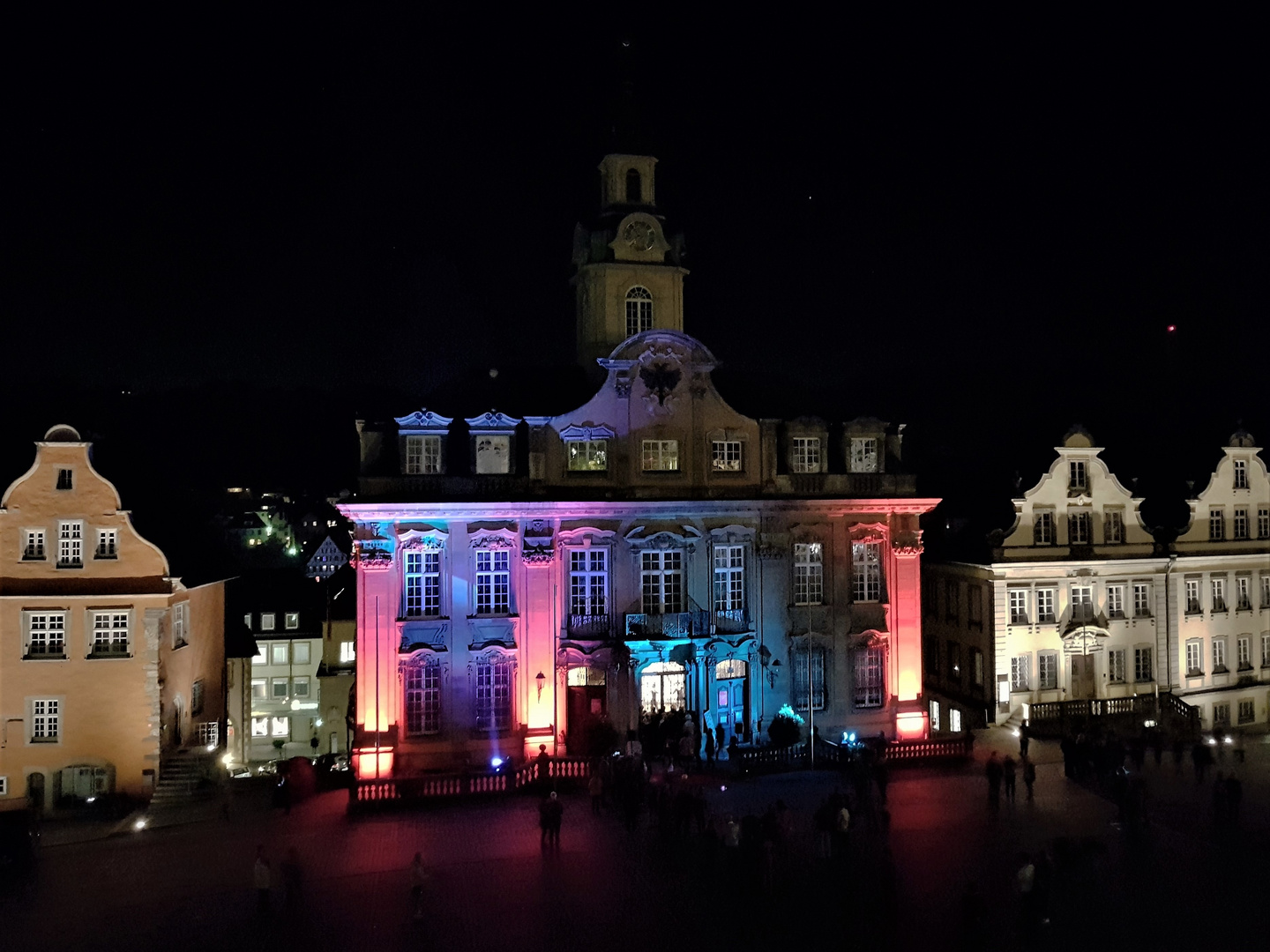 Illumination , Rathaus von Schwäbisch Hall