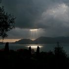 Illumination über Lerici (La Spezia, Italien)