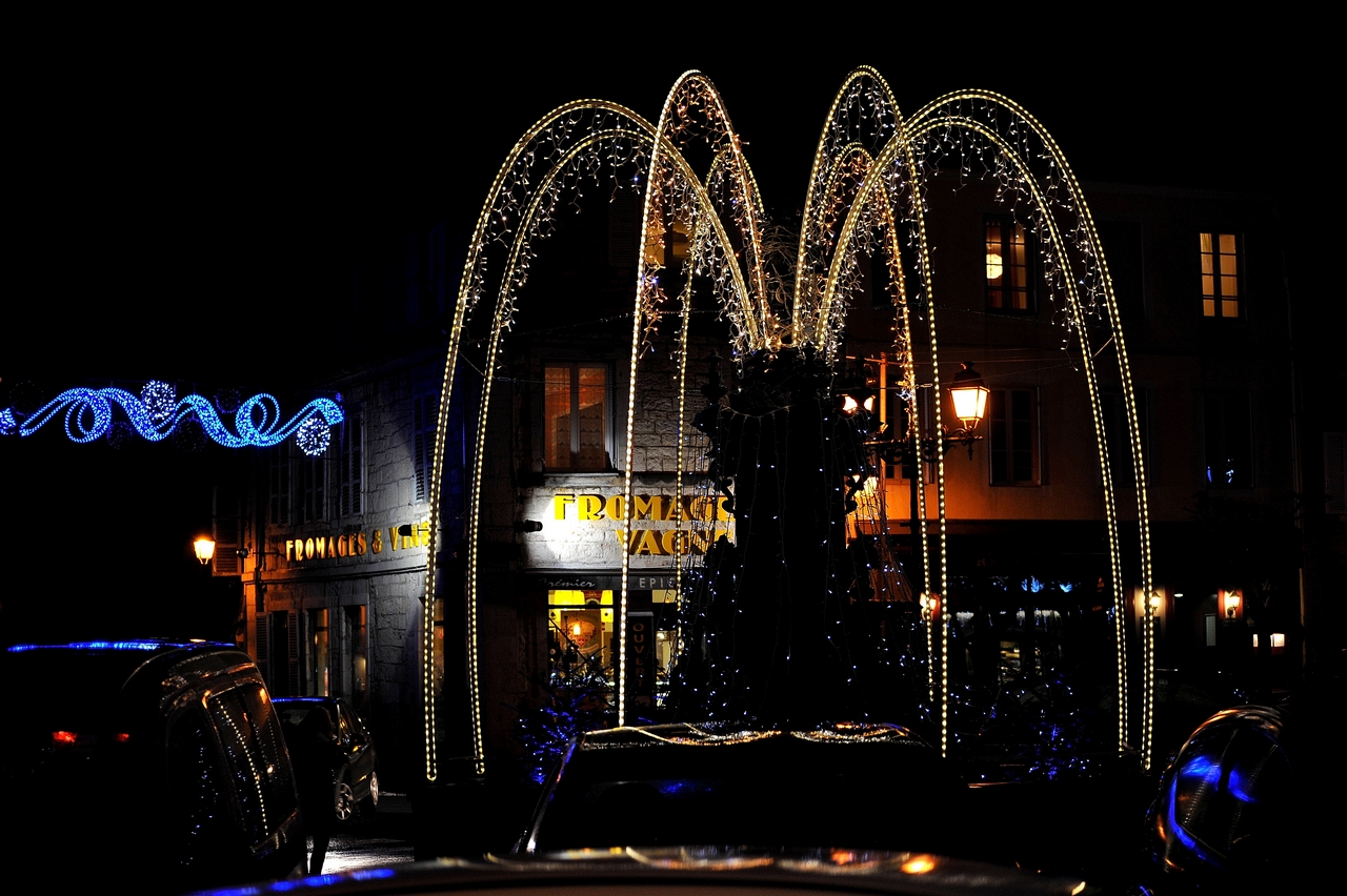 Illuminations à Poligny - Jura - Noël