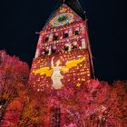 Illuminierte Kirche St. Johannis Lüneburg im Advent 2020