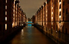 Illuminierte Speicherstadt