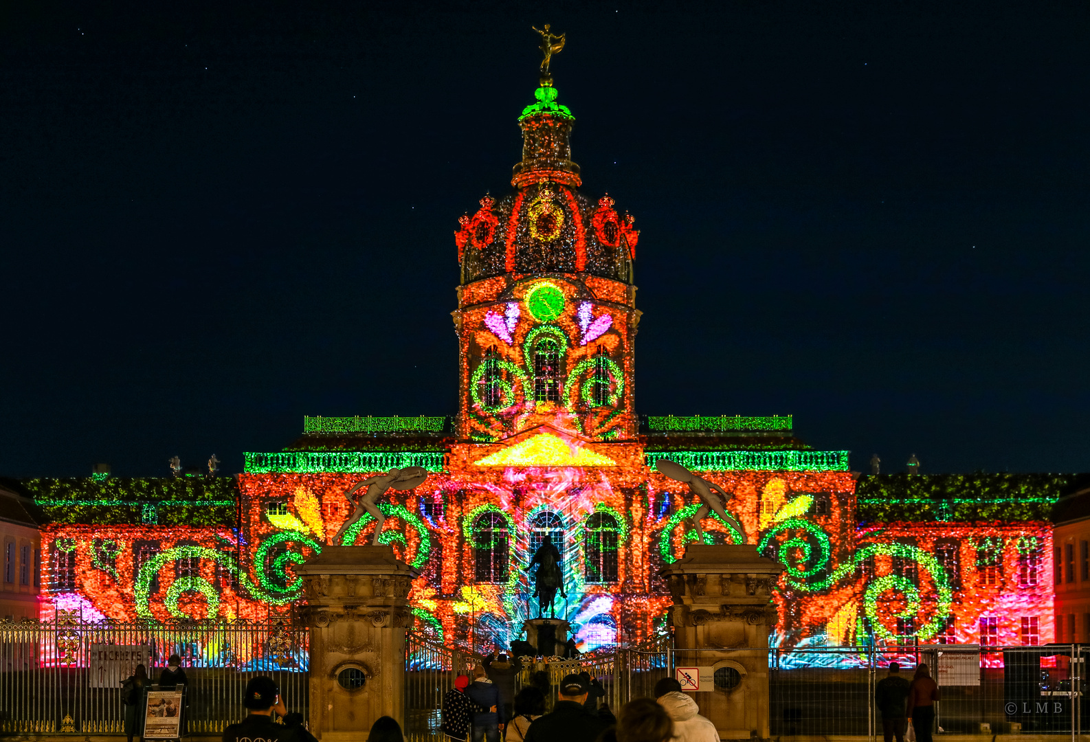 Illuminierter Schloßgarten