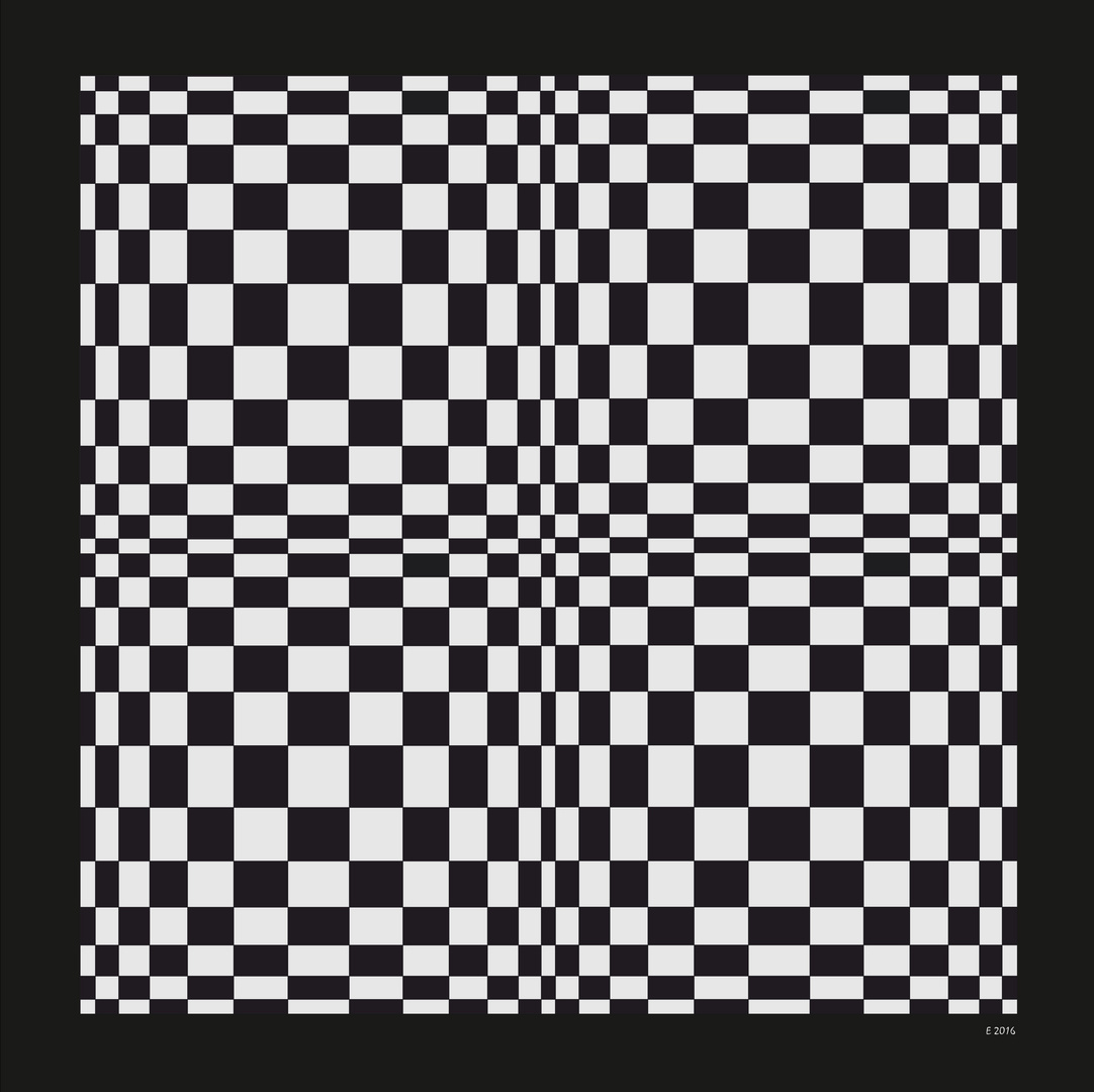 Illusion in schwarz-weiß