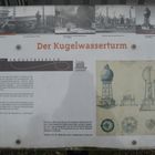 Illustration zum ehemaligen Stahlwerk & dem Kugelwasserturm(Foto v. Bild)