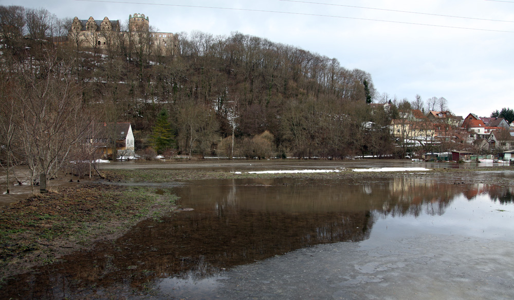 Ilmhochwasser in Kranichfeld