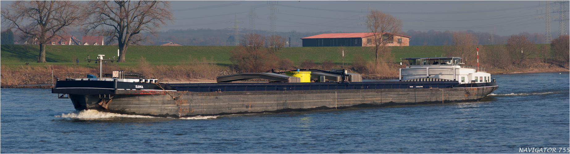 ILONA / Frachter / Rhein / Uerdingen