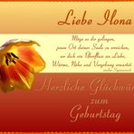 Ilona hat Geburtstag 