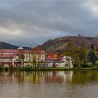 Ilsenburg am Harz - Blick auf das Hotel "Zur roten Forelle"...     