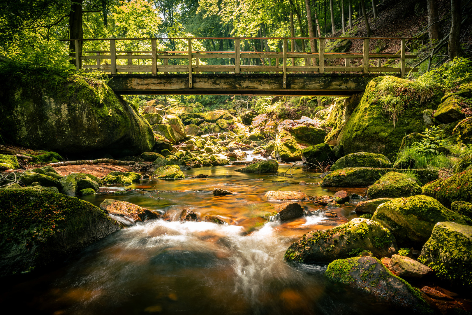 ilsetal wasserfälle mit brücke