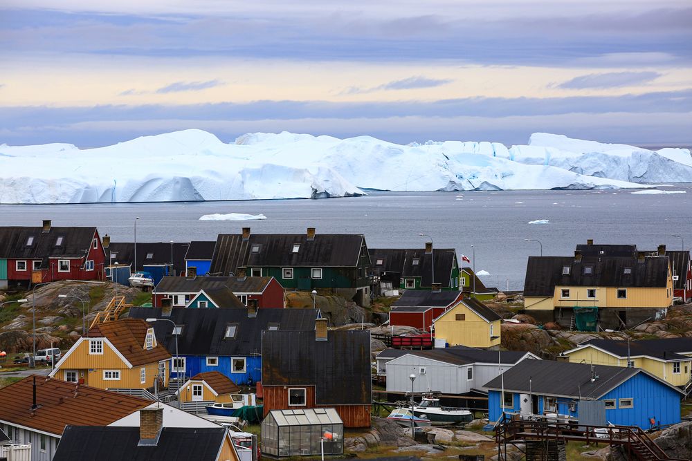 Ilulissat vor den Eisbergen